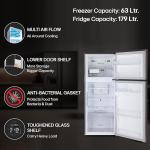 HERO BEET 242 L 3 Star Smart Inverter Frost-Free Double Door Refrigerator (GL-I292RPZX, Shiny Steel, Door Cooling+)