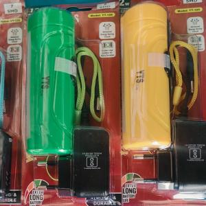 HERO BEET TR25 (RECHARGEABLE LED TORCH) 12W Laser + 7 SMD , 2000mAh Battery Torch Torch  (Yellow, 10.5 cm, Rechargeable)